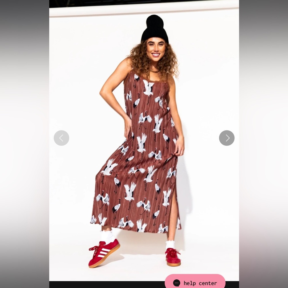 Dressed in LALA money honey plisse slip dress! Size XL! BNWT! 😍😍